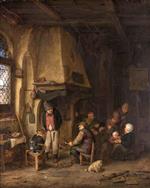 Adriaen van Ostade  - Bilder Gemälde - Peasants in an Interior
