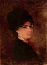 Nicolae Grigorescu  - Peintures - Portrait d'une femme