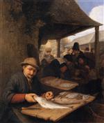 Adriaen van Ostade  - Bilder Gemälde - The Fish Market