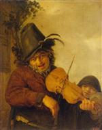 Adriaen van Ostade  - Bilder Gemälde - Wandering Musician