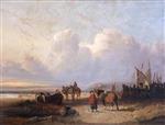 William Joseph Shayer - Bilder Gemälde - Beach Scene