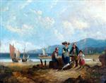 William Joseph Shayer - Bilder Gemälde - Coast Scene