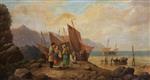 William Joseph Shayer - Bilder Gemälde - Coast Scene with Figures