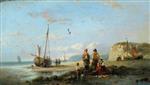 William Joseph Shayer - Bilder Gemälde - Coastal Scene