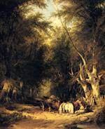 William Joseph Shayer  - Bilder Gemälde - In The New Forest