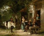 William Joseph Shayer  - Bilder Gemälde - Outside the Royal Oak