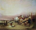 William Joseph Shayer  - Bilder Gemälde - Shore Scene