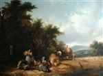 William Joseph Shayer  - Bilder Gemälde - The Cornfield