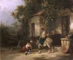 William Joseph Shayer  - Bilder Gemälde - The Cottage Door