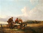 William Joseph Shayer  - Bilder Gemälde - The Fish Stall