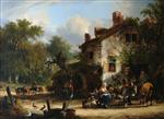William Joseph Shayer  - Bilder Gemälde - The Rabbit Seller