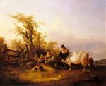 William Joseph Shayer  - Bilder Gemälde - The Road To Market