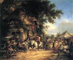 William Joseph Shayer  - Bilder Gemälde - The Village Festival