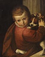 Bild:A Boy with a Dog