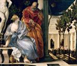 Paolo Veronese - Bilder Gemälde - Bathsheba at the Bath
