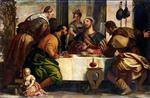 Paolo Veronese  - Bilder Gemälde - Christ with the Disciples at Emmaus