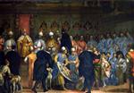 Paolo Veronese  - Bilder Gemälde - Doge Marino Grimani Receiving the Gifts of the Persian Embassy
