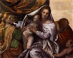 Paolo Veronese  - Bilder Gemälde - Holy Family with St Catherine and the Infant St John