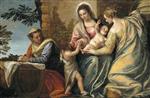 Paolo Veronese  - Bilder Gemälde - Madonna and Child with St. Elizabeth, the Infant St. John the Baptist, and St. Catherine