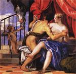 Paolo Veronese  - Bilder Gemälde - Mars and Venus Disturbed by Cupid