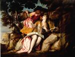 Paolo Veronese  - Bilder Gemälde - Mary Magdalen in the Wilderness