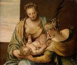 Paolo Veronese  - Bilder Gemälde - Mystic Marriage of St. Catherine