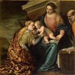 Paolo Veronese  - Bilder Gemälde - Mystical Marriage of St. Catherine