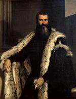 Paolo Veronese  - Bilder Gemälde - Portrait of a Gentleman in a Fur