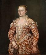Paolo Veronese  - Bilder Gemälde - Portrait of a Lady