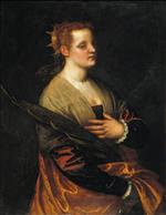 Paolo Veronese  - Bilder Gemälde - Saint Catherine