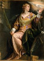 Paolo Veronese  - Bilder Gemälde - Saint Catherine of Alexandria in Prison