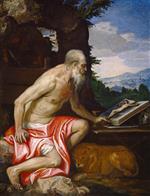 Paolo Veronese  - Bilder Gemälde - Saint Jerome in the Wilderness