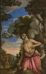 Paolo Veronese  - Bilder Gemälde - Saint Jerome in the Wilderness