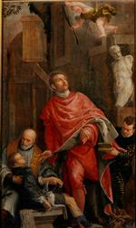 Bild:Saint Pantaleon Healing a Child or The Conversion of Saint Pantaleon