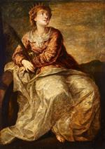 Paolo Veronese  - Bilder Gemälde - St Catherine