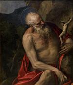 Paolo Veronese  - Bilder Gemälde - St Jerome in the Wilderness