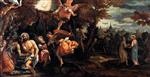 Paolo Veronese  - Bilder Gemälde - The Baptism and Temptation of Christ