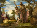 Paolo Veronese  - Bilder Gemälde - The Baptism of Christ