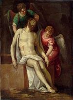 Paolo Veronese  - Bilder Gemälde - The Dead Christ Supported by Angels