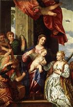 Paolo Veronese  - Bilder Gemälde - The Mystic Marriage of St. Catherine