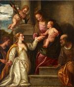 Paolo Veronese  - Bilder Gemälde - The Mystical Marriage of St Catherine