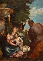 Paolo Veronese  - Bilder Gemälde - The Rest on the Flight into Egypt