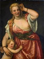 Paolo Veronese  - Bilder Gemälde - Venus and Cupid