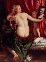 Paolo Veronese  - Bilder Gemälde - Venus at Her Toilette