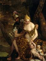 Paolo Veronese  - Bilder Gemälde - Venus, Cupid and Mars