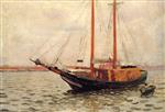 Thomas Pollock Anshutz - Bilder Gemälde - Lumber Boat