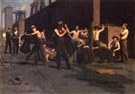 Thomas Pollock Anshutz  - Bilder Gemälde - The Ironworker's Noontime
