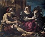 Giovanni Francesco Guercino - Bilder Gemälde - Erminia and the Shepherds