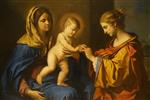 Giovanni Francesco Guercino - Bilder Gemälde - Mystical Marriage of Saint Catherine