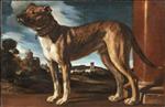 Giovanni Francesco Guercino - Bilder Gemälde - Portrait of a Dog